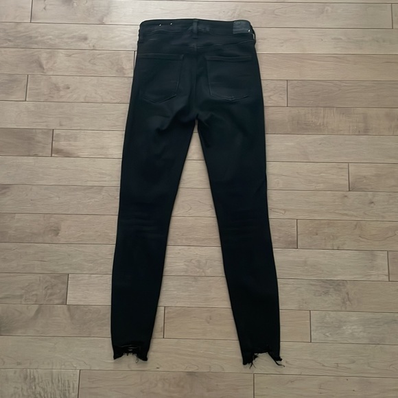 American Eagle Black Ne(x)t Level Stretch Ripped Hi-Rise Jegging - Picture 2 of 3